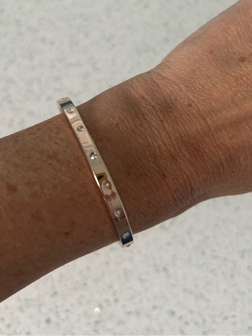 Rose Gold Tone Adjustable Bracelet